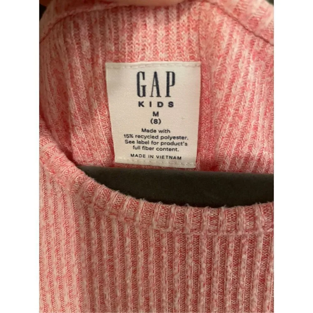 New Gap pink long sleeve swing dress size M
